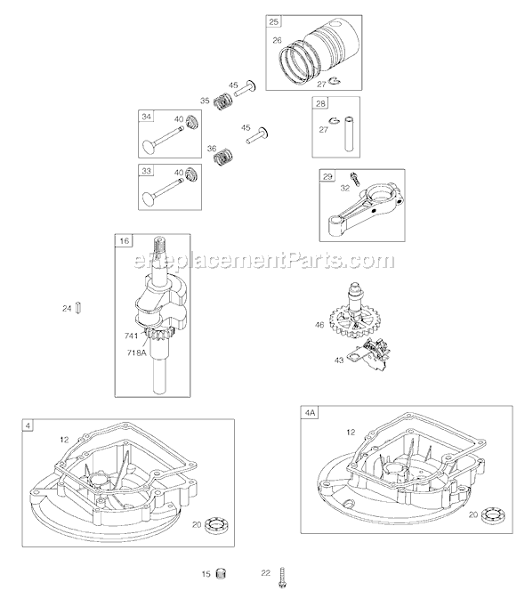 Page B Diagram and Parts List for 9E900SERIES  Briggs and Stratton Engine